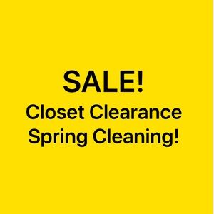 Closet Clearance Sale Sign